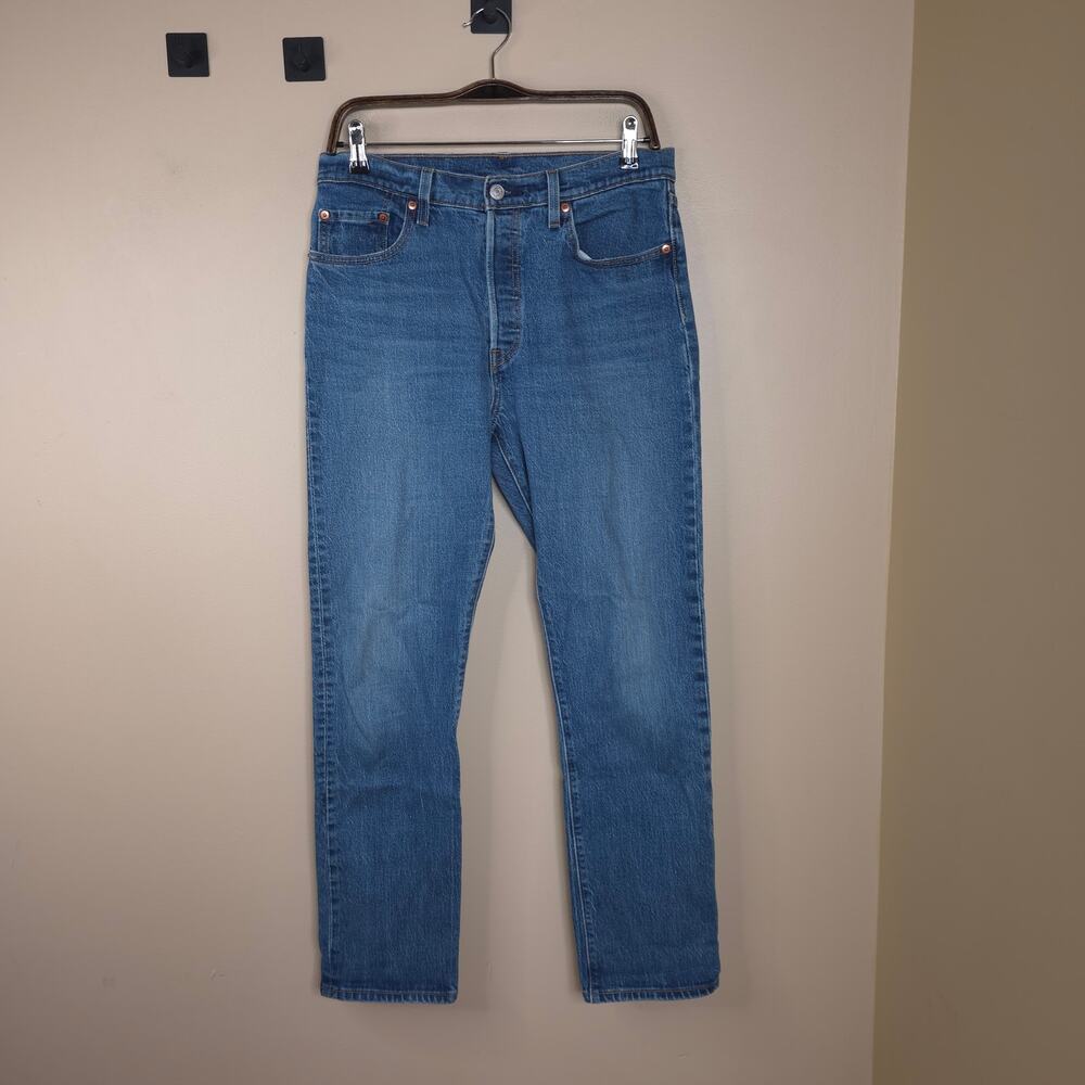 Levi's Premium 501 Skinny Button Fly Jeans in Medium Wash Size 32